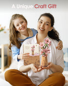Rowood 3D Wooden Rose Bouquet - DIY Adjustable Flower Model Kit