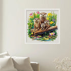 Adorable Otter Family Wooden Jigsaw Puzzle - Unique Animal-Shaped Pieces