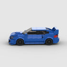 303PCS Blue Sports Car Building Blocks - DIY Racing Vehicle Model