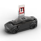 The Midnight Commuter: 185-Piece Black City Car DIY Construction Kit