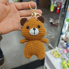 Crochet Animal Bag Charm—Handwoven Knitted Keychain for Car Keys