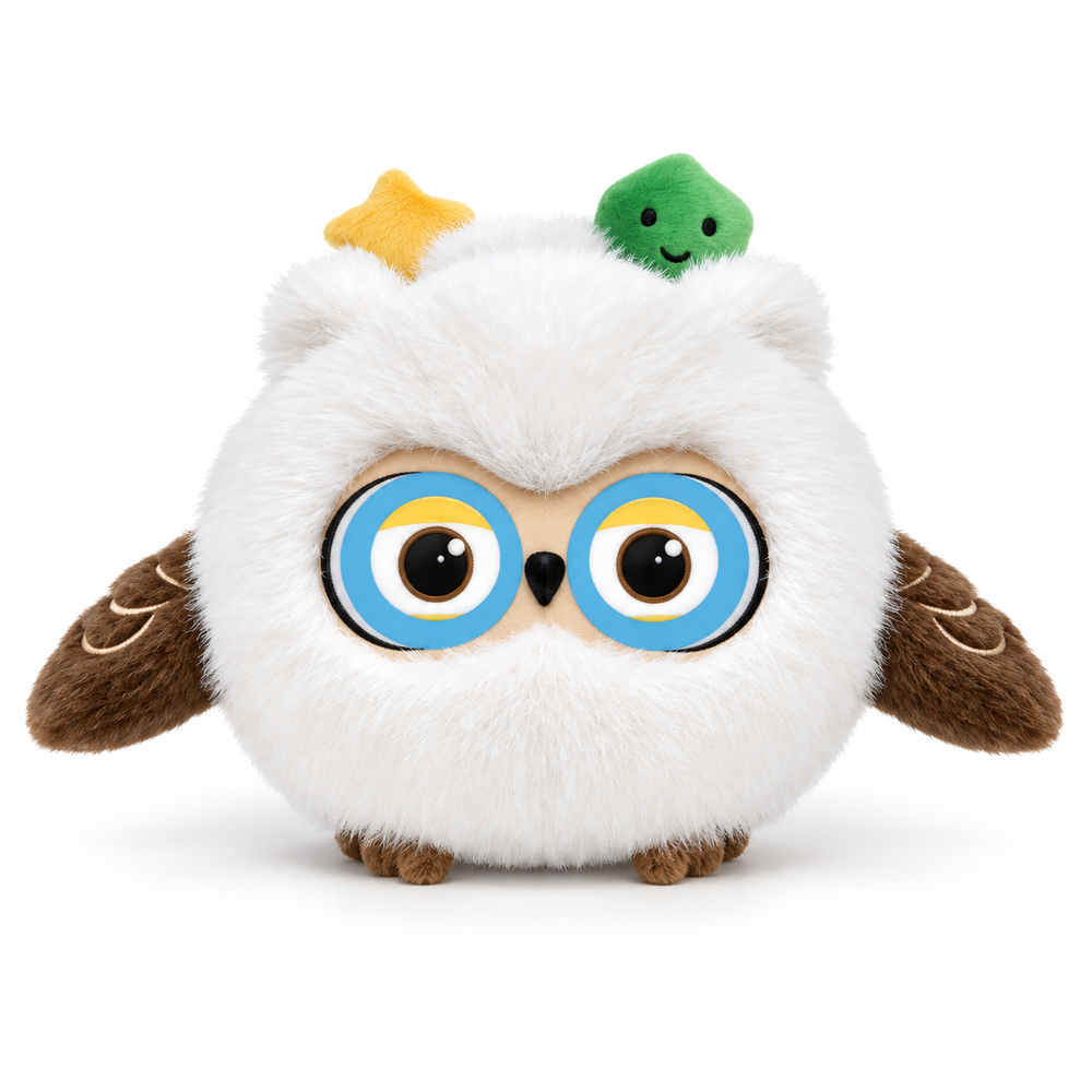 AI Intelligent Dialogue Plush Owl Toy Interactive Early Learning
