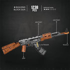 AK47 Assault Rifle Building Set | 1366PCS Shootable Model | ToyIvia