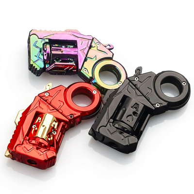 Alloy Mini Fidget Blaster Shell Ejecting Toy Gun One-Button Spinner