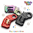 Alloy Mini Fidget Blaster | Shell Ejecting Toy Gun | One-Button Spinner | ToyIvia