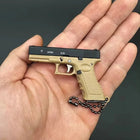 Alloy Mini Pistol Model 1:3 Disassembly Keychain - Collectible Bag Pendant | Toylvia™