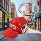 Donald Trump Metal Keychain 6-Pack | MAGA Hat & American Flag | ToyIvia