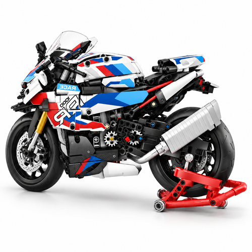 Superbike Motorcycle Building Block Set - 1:8 Scale Model - alternate view