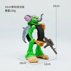 Animal fusion toy figure with elephant, frog, and shark elements, 16cm creative collectible on white background – Toylvia