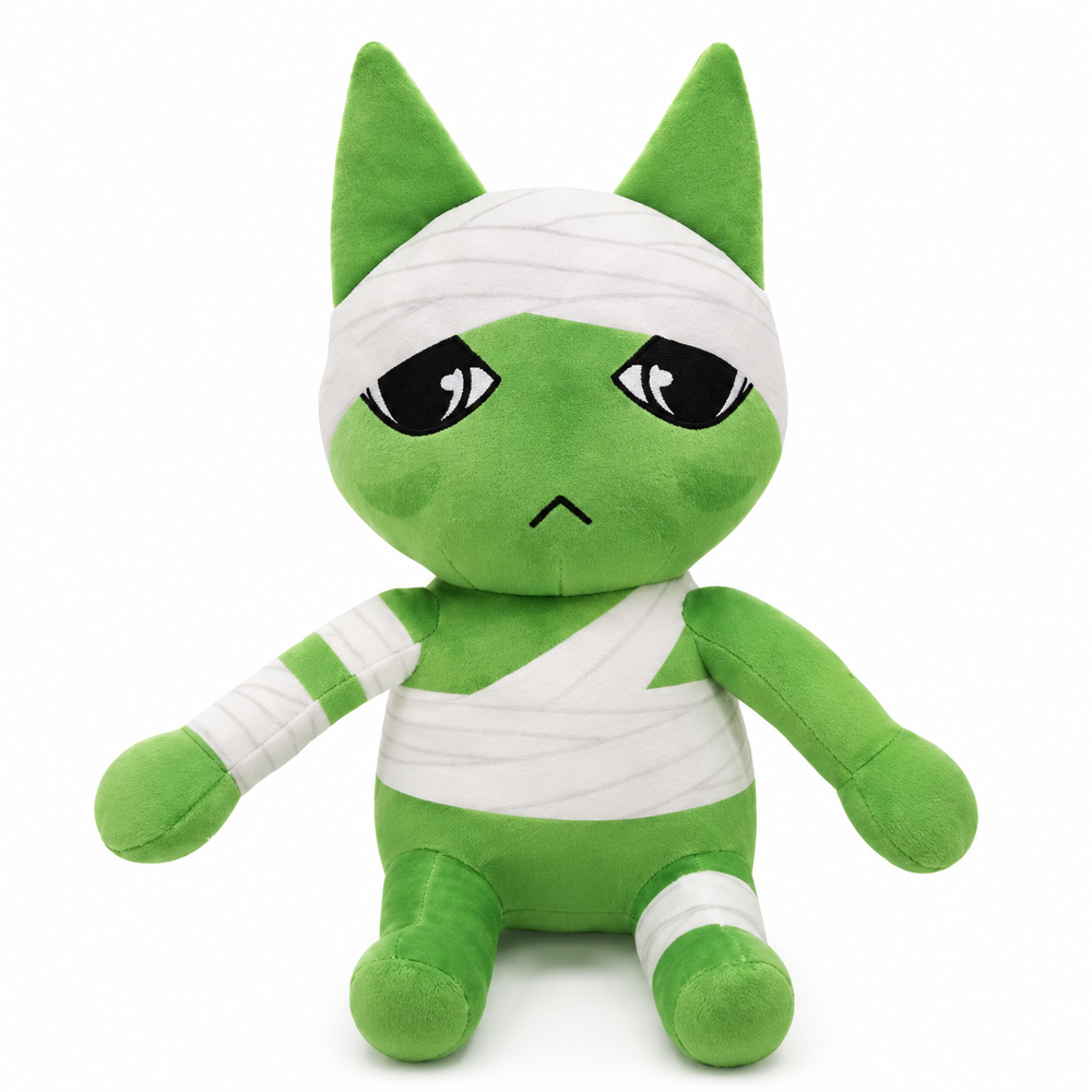 Animal Hospital Injured Green Patient Plush Toy – Soft Stuffed Plush Doll for Fans & Collectors