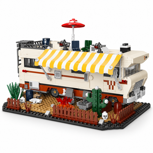 Apocalypse Survival RV Building Set - Post-Apocalyptic Van (1054 Pcs) - alternate view