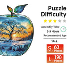 Arctic Orchard: High-Difficulty Apple Ice and Snow World Wooden Puzzle