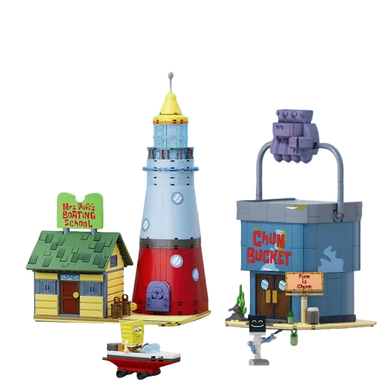 AREA-X SpongeBob Architecture Building Block Kits Collection