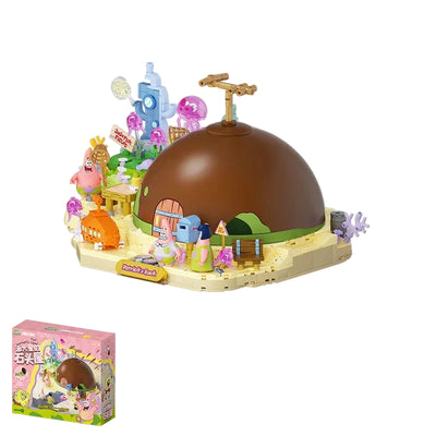 AREA-X SpongeBob Patrick's Stone House Building Block Model
