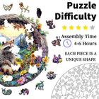 Artistic Raccoon Forest Puzzle - 4-6 Hour Assembly Time Unique Gift