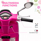 Licensed Vespa Kids Motorcycle 6V | Pink Toddler Scooter with FM Radio | ToyIvia