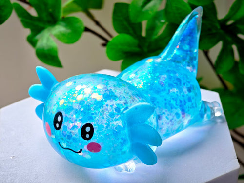 Cute Axolotl Squishy Toy Slow Rising Sensory Stress Ball - alternate view