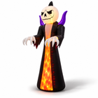 12FT inflatable grim reaper with orange flame glow