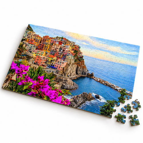 Cinque Terre Italy 500 Piece Jigsaw Puzzle Art Decor - alternate view