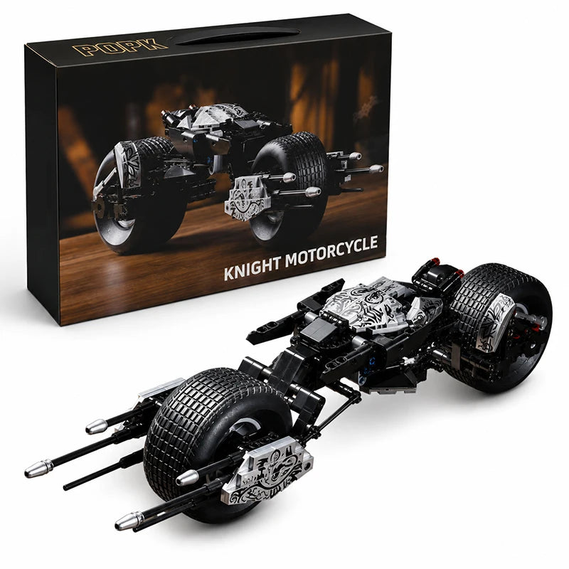 Bat Motorcycle Dark Motorbike Knight Building Blocks 497pcs