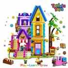 Beekeeping & Bakery House Building Set | 1084PCS LED Friends Toy | ToyIvia