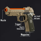 Beretta 92F Toy Gun Soft Bullet Pistol | Shell Ejection Blaster