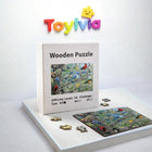 Bird Flock Wooden Jigsaw Puzzle Art - Unique Animal Pieces | Creative DIY Gift