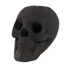Black Ceramic Fire Pit Skull Realistic Halloween Fireplace Decor