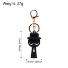 Black Sprunki Keychain – Black Silicone Character Bag Charm & Backpack Pendant