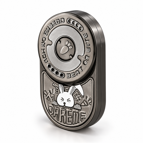 MIX Angry Rabbit Mechanical Fidget Slider Stainless Steel EDC Toy - alternate view