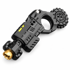 Shell-Ejecting Alloy Toy Pistol Mini Finger Spinner EDC, Black finish