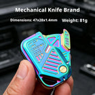 Blade Texture Mechanical Magnetic Fidget Slider Zinc Alloy Toy