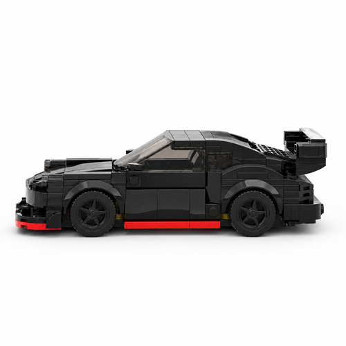 The Midnight Phantom: 321-Piece Black Sports Car DIY Construction Kit - alternate view