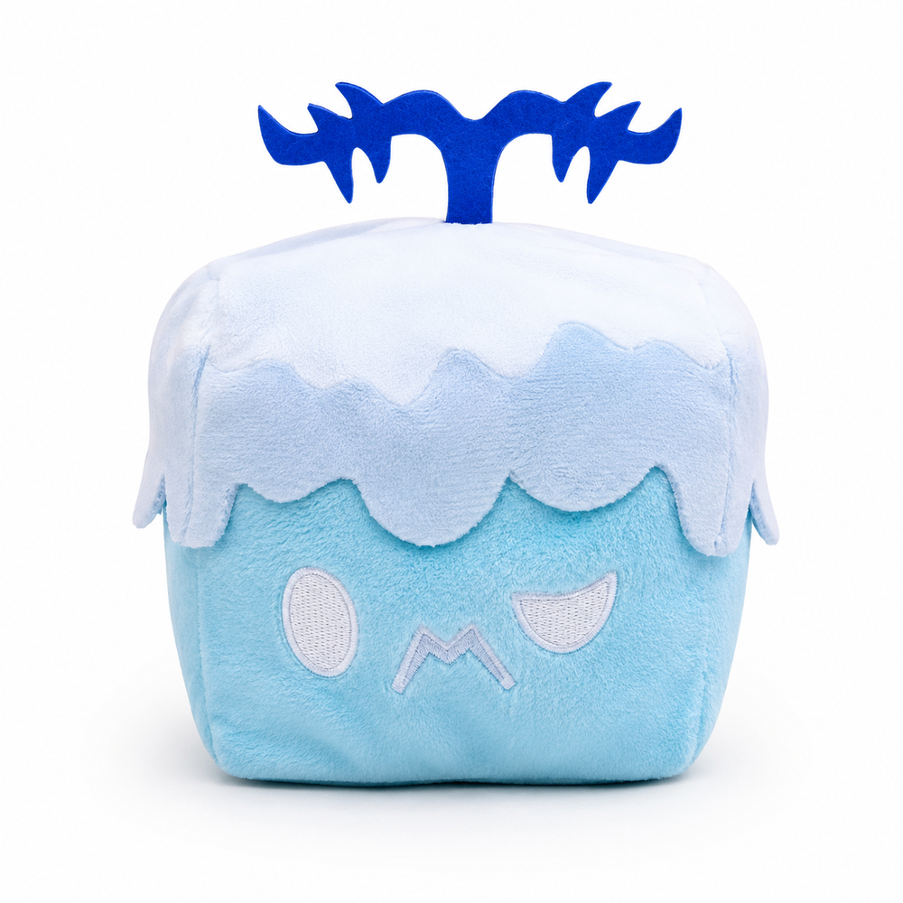 Blox Fruits Blizzard Fruit Plush Toy – 10cm Soft Stuffed Game Doll