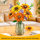 Sunflower Bouquet Building Set | 1011PCS Botanical with Lights | ToyIvia