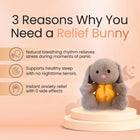 Breathing Rabbit Soothing Sensory Plush Toy Newborn Anxiety Bunny