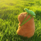 23cm Capybara Plush Simulation Capibara Anime Fluffty Toy Cute Doll Stuffed Animals Soft Doll Plush Christmas Thanksgiving Gift