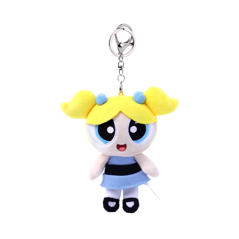 12cm Bubbles Plush Keychain - Kawaii Powerpuff Girls Anime Stuffed Toy