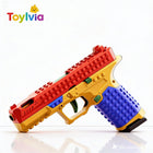 Building Block SIG17 Toy Gun - Blowback, Shell Ejecting, Soft Bullet Pistol