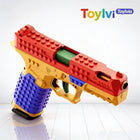 Building Block SIG17 Toy Gun - Blowback, Shell Ejecting, Soft Bullet Pistol