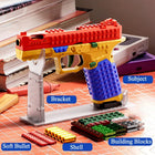 Building Block SIG17 Toy Gun - Blowback, Shell Ejecting, Soft Bullet Pistol