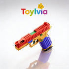 Building Block SIG17 Toy Gun - Blowback, Shell Ejecting, Soft Bullet Pistol