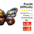 Wings of Time: Butterfly Pattern Four-Season Scenery Wood Jigsaw