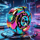 EDC Rotating Shell Spinning Top Metal Fidget Stress Toy - Color