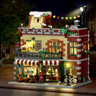 City Coffee House Building Set | 1589PCS Cafe with Stage Lights | ToyIvia