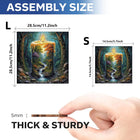 Luminary Glow: High-Difficulty Candlelit Scenery Wooden Puzzle