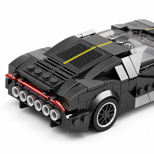 La Voiture Noire 339pcs Luxury Sports Car Building Set - alternate view