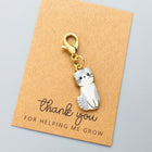 Cute Enamel Cat Charms with Lobster Clasps Stitch Markers Set