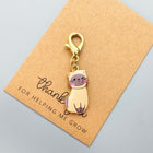 Cute Enamel Cat Charms with Lobster Clasps Stitch Markers Set