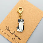 Cute Enamel Cat Charms with Lobster Clasps Stitch Markers Set